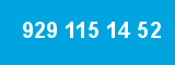 929 115 14 52